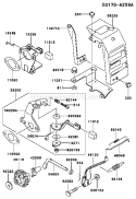 Page C Diagram and Parts List for KWS30A-AS01 HD080A Kawasaki Water Pump
