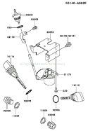 Part Location Diagram of 21176-2091 Kawasaki Sensor