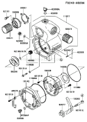 Page I Diagram and Parts List for KWT30A-AS01 HF080A Kawasaki Water Pump