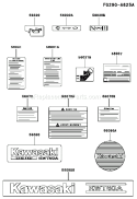 Page J Diagram and Parts List for KWT40A-AS01 HF100A Kawasaki Water Pump
