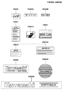 Page J Diagram and Parts List for KWT40A-BS00 HF100A Kawasaki Water Pump
