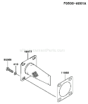 Page M Diagram and Parts List for KWT30A-BS00 HF080A Kawasaki Water Pump
