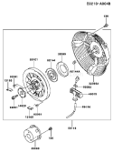 Page N Diagram and Parts List for GE4300A AS01 Kawasaki Generator