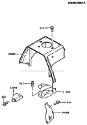 Page C Diagram and Parts List for TD040D AS00 Kawasaki Engine