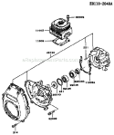 Part Location Diagram of 481J3500 Kawasaki Circlip-35mm