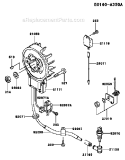 Page F Diagram and Parts List for TD040J AC63 Kawasaki Engine