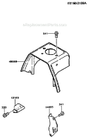 Page E Diagram and Parts List for TD048D AS00 Kawasaki Engine