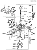 Page C Diagram and Parts List for TD048D AS01 Kawasaki Engine