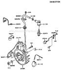 Page F Diagram and Parts List for TD048D AS01 Kawasaki Engine