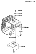 Page C Diagram and Parts List for TE059D AG22 Kawasaki Engine