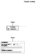 Page H Diagram and Parts List for TEX45D AC51 Kawasaki Engine