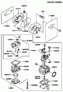 Page B Diagram and Parts List for TEX45D AC54 Kawasaki Engine