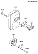 Part Location Diagram of 11009-2873 Kawasaki Gasket-Muffler