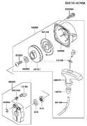 Page I Diagram and Parts List for TEX45D AG20 Kawasaki Engine
