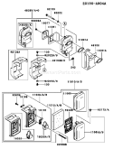 Page A Diagram and Parts List for TEX45D EC63 Kawasaki Engine