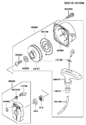 Part Location Diagram of 59106-2117 Kawasaki Rope-3.8X850
