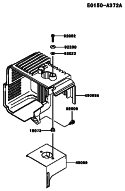 Part Location Diagram of 49089-2520 Kawasaki Shroud-Engine