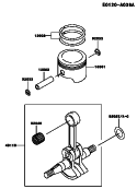 Page I Diagram and Parts List for TEX54D BC55 Kawasaki Engine
