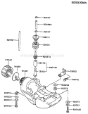 Page H Diagram and Parts List for TF022D AS00 Kawasaki Engine