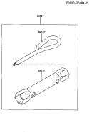 Page A Diagram and Parts List for TD048D AS00 Kawasaki Engine