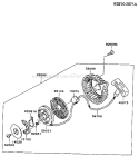 Page L Diagram and Parts List for TF022D AS01 Kawasaki Engine