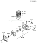 Page F Diagram and Parts List for TF022D AS01 Kawasaki Engine