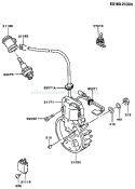 Page G Diagram and Parts List for TF022D AS00 Kawasaki Engine
