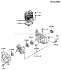 Page F Diagram and Parts List for TF022D BS02 Kawasaki Engine