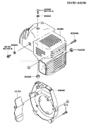 Page D Diagram and Parts List for TF022D BF73 Kawasaki Engine