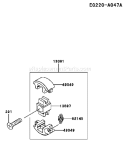 Page I Diagram and Parts List for TF022D BF73 Kawasaki Engine