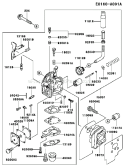 Page C Diagram and Parts List for TF022D BL40 Kawasaki Engine
