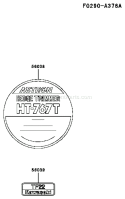 Part Location Diagram of 56038-2927 Kawasaki Label-Brand