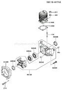 Page E Diagram and Parts List for TF022D ED05 Kawasaki Engine