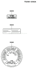Page H Diagram and Parts List for TF022D ED05 Kawasaki Engine