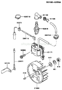 Part Location Diagram of 92070-2056 Kawasaki Plug-Spark