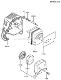 Page A Diagram and Parts List for TG020D AS00 Kawasaki Engine