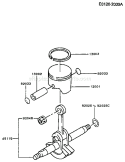 Page J Diagram and Parts List for TG020D AS00 Kawasaki Engine