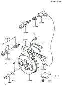 Page F Diagram and Parts List for TG020D AS00 Kawasaki Engine