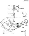 Page G Diagram and Parts List for TG020D AS00 Kawasaki Engine
