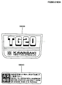 Part Location Diagram of 56040-2171 Kawasaki Label-Warning