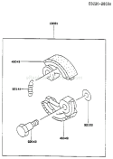 Part Location Diagram of 13081-2136 Kawasaki Clutch-Assy