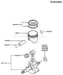Page J Diagram and Parts List for TG024D AS00 Kawasaki Engine