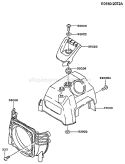 Page D Diagram and Parts List for TG024D AS00 Kawasaki Engine