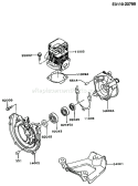 Page E Diagram and Parts List for TG024D AS00 Kawasaki Engine
