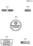 Page H Diagram and Parts List for TG024D AS00 Kawasaki Engine