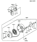 Page K Diagram and Parts List for TG028D AD04 Kawasaki Engine