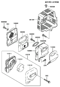 Page A Diagram and Parts List for TG028D CD04 Kawasaki Engine
