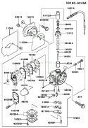 Part Location Diagram of 54012-2359 Kawasaki Cable-Throttle