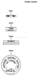 Page H Diagram and Parts List for TG028D CD04 Kawasaki Engine