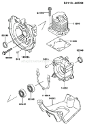 Part Location Diagram of 34001-2077 Kawasaki Stand